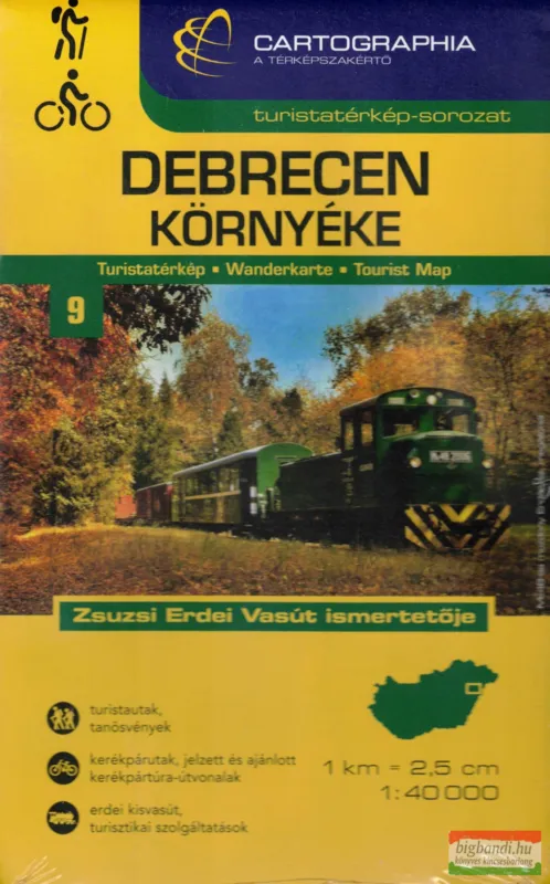 Szuper akció Debrecen környéke turistatérkép 1:40000