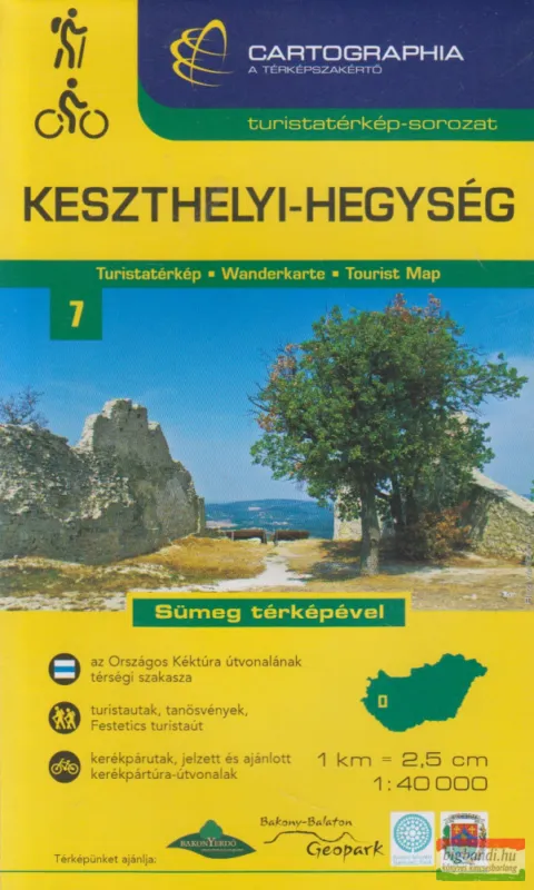 Vedd meg most Keszthelyi-hegység turistatérkép