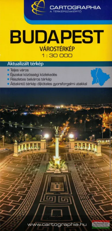 Kedvezményes ár Budapest Extra (keményborítós) térkép 1:30000