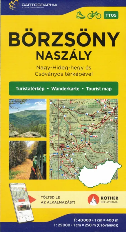 Börzsöny turistatérkép [TT05] 1:40000 Legnépszerűbb