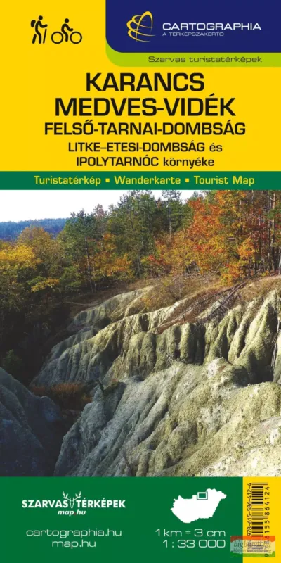 Szuper ajánlat Karancs, Medves-vidék, Felső-Tarnai-dombság turistatérkép