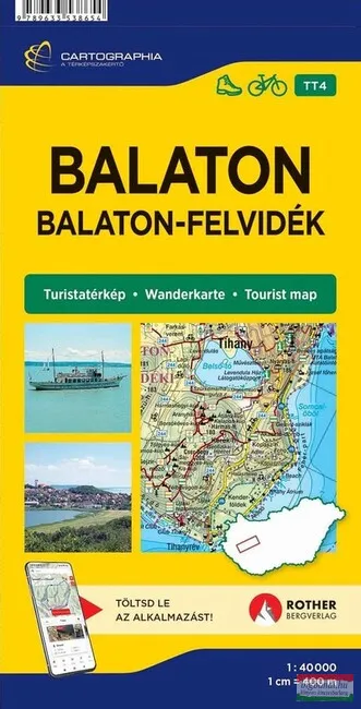 Balaton – Balaton-felvidék turistatérkép Vásárlói kedvenc