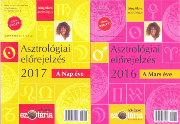 Biztonságos fizetés 2 db Asztrológiai előrejelzés: 2016- A Mars éve, 2017 - A Nap éve