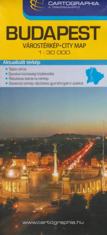 Biztonságos fizetés Budapest várostérkép 1:30 000