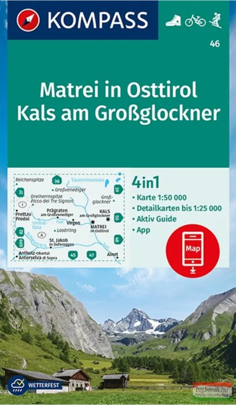 Matrei in Osttirol - Kals am Grossglockner turistatérkép 1:50000 Outlet