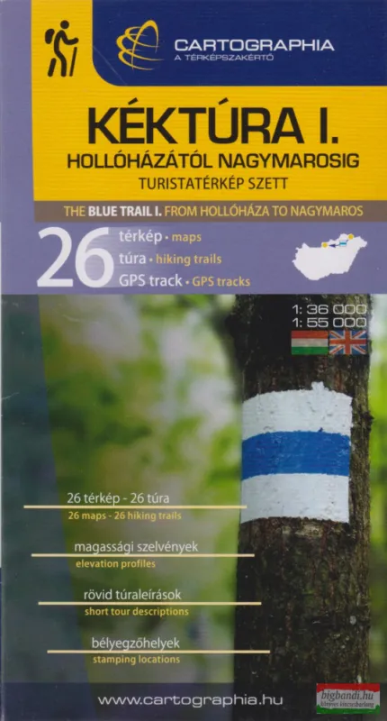 Kéktúra I-II-III. turistatérkép szett Árengedmény
