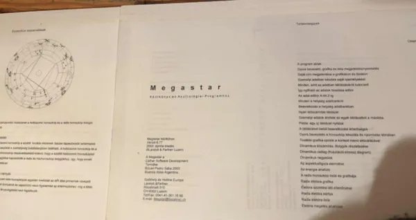 Különleges ajánlat MEGASTAR - Kézikönyv az Asztrológiai Programhoz