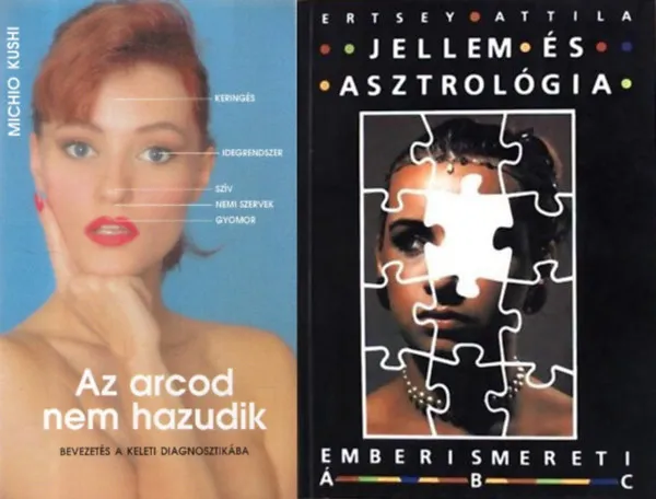 2 db emberismereti könyv: Jellem és asztrológia - Emberismereti ABC + Az arcod nem hazudik - Bevezetés a keleti diagnosztikába Szuper akció