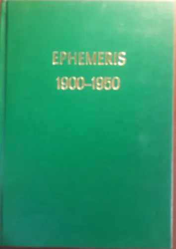 Szezonális akció Ephemeris for 1900 to 1950 a.d. at midnight