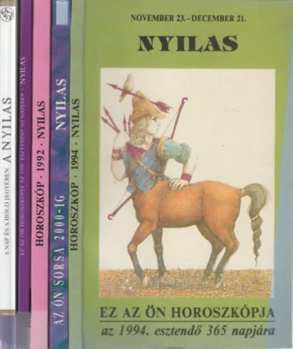 5 db. Nyilas horoszkópos könyv Expressz szállítás
