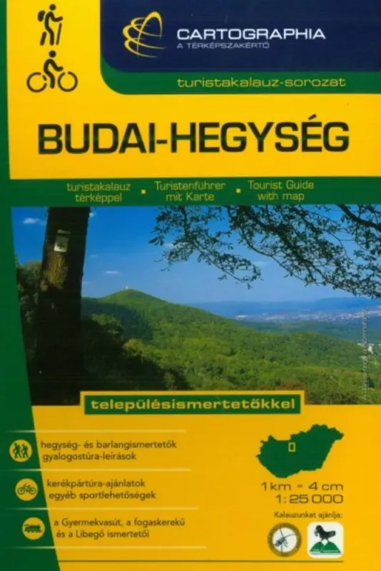 Budai-hegység turistakalauz (1:25 000) - településismertetőkkel Csak ma