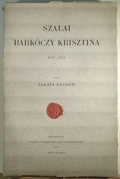 Szalai Barkóczy Krisztina 1971-1724 Kihagyhatatlan ajánlat