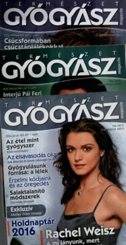 Szuper akció Természetgyógyász magazin: 2016/1-12. (8, 9, 10. szám hiányzik.)