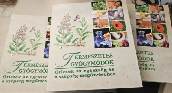 Különleges ajánlat Természetes gyógymódok - Ötletek az egészség és a szépség megőrzéséhez - 3db mappa fóliázott kártyákkal