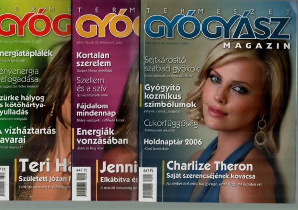 Természetgyógyász magazin 2006/1-12. (teljes évfolyam számonként.) Alacsony ár