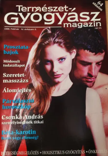 Exkluzív ajánlat TermészetGyógyász magazin- 1998. február, IV. évfolyam 2. szám