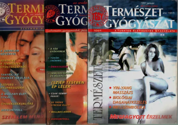 Vásárlói kedvenc Természetgyógyász magazin 1997/1-12. - (hiányzik a 2, 3, 4, 5, szám.)