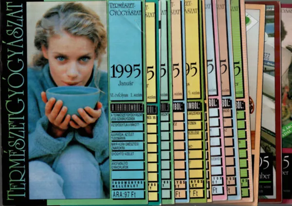 Nézd meg most Természetgyógyász magazin 1995/1-12. (teljes évfolyam számonként.)