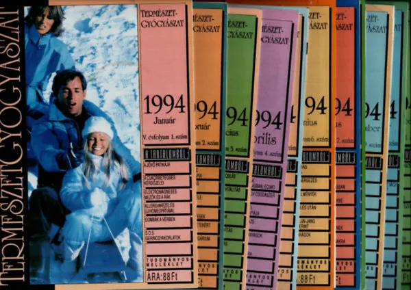 Természetgyógyász magazin 1994/1-12. (teljes évfolyam számonként.) Árcsökkenés