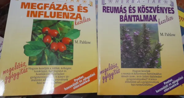 2 db Herba-tár füzet: Megfázás és influenza, Reumás és köszvényes bántalmak kezelése Árcsökkenés