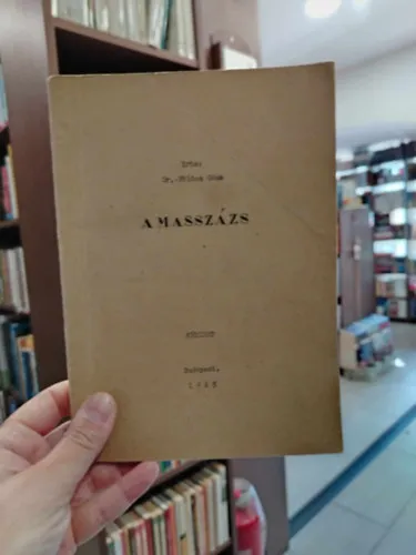A masszázs (kézirat) Újdonság