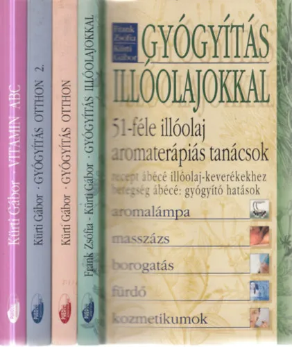 Olcsó 3 db. természetgyógyászat 4 kötetben (Gyógyítás illóolajokkal + Gyógyítás otthon 1-2. + Vitamin ABC)
