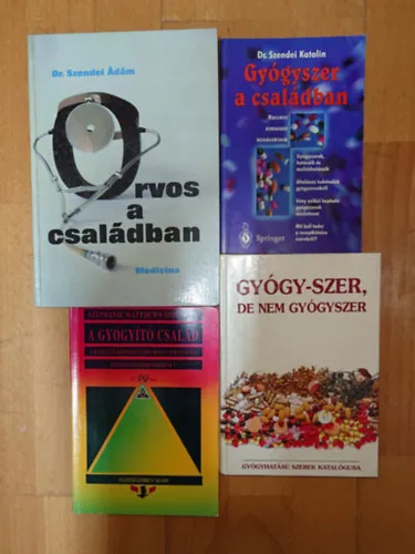Exkluzív ajánlat 4 könyv a család orvoslásról: A gyógyító család, Orvos a családban, Gógy-szer, de nem gyógyszer, Gyógyszer a családban