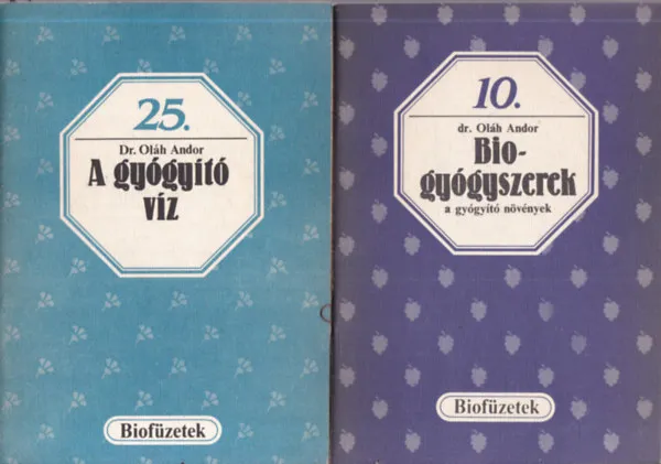 Azonnal elérhető 2 db. Biofüzetek (A gyógyító víz + Biogyógyszerek)