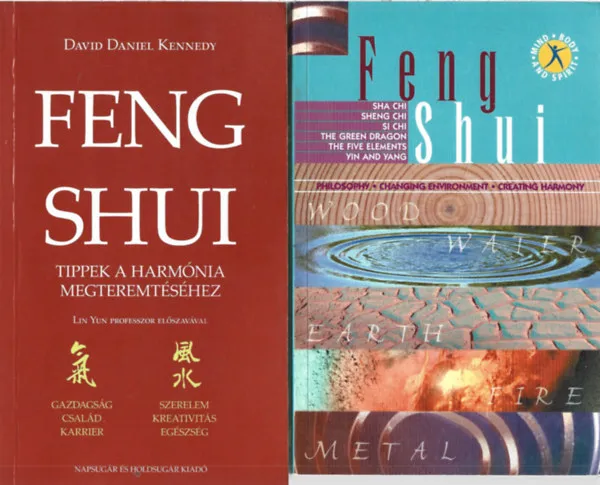 Biztonságos vásárlás 2 db könyv, David Daniel Kennedy: Feng Shui tippek a harmónia megteremtéséhez, Feng Shui