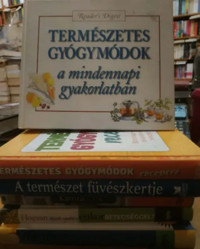 Legkelendőbb 6 db Reader's Digest Természetes gyógymódok a mindennapi gyakorlatban; Hatékony fájdalomcsillapítás; Hogyan éljünk együtt a cukorbetegséggel; Kamrapatika (1001 természetes gyógymód); A természet füvészkertje; Természetes gyógymódo