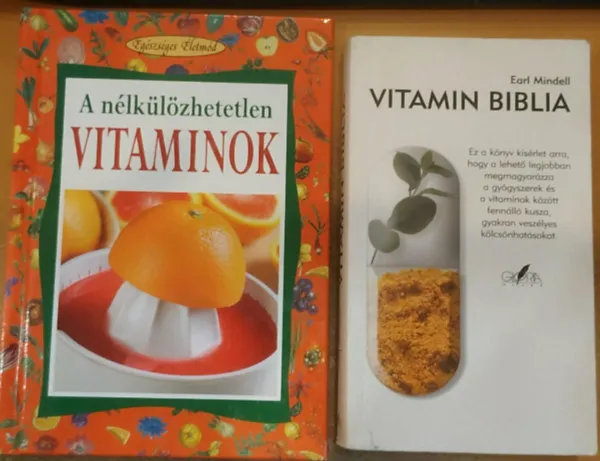 Expressz szállítás 2 db A nélkülözhetetlen vitaminok + Vitamin biblia