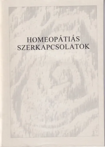 Homeopátiás szerkapcsolatok Újdonság