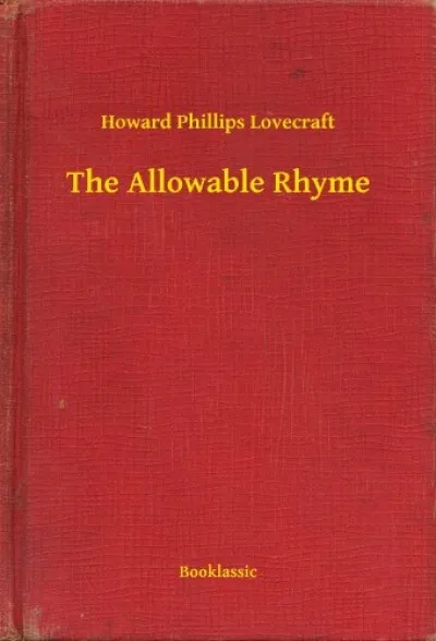 Azonnal elérhető The Allowable Rhyme