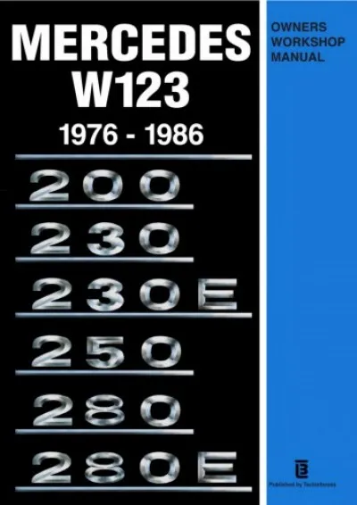 Mercedes W123 Own Work Man 1976-1986 Gyors szállítás
