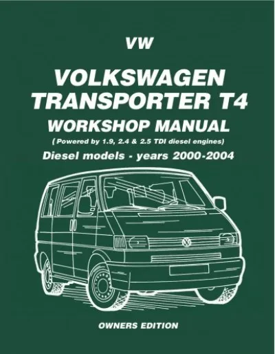 Biztonságos fizetés VW Transporter T4 Workshop Manual Diesel 2000-2004
