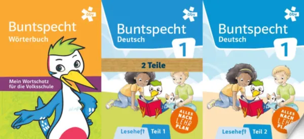 Kiárusítás Buntspecht Wörterbuch + Buntspecht Fibel Leseheft Teil 1-2. (Német nyelvkönyv + 2 db munkafüzet németül tanuló gyermekek számára [kezdő szint])