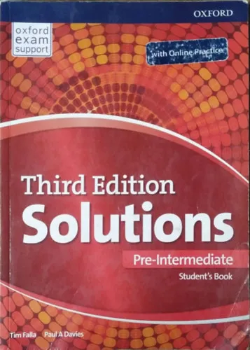 Legkelendőbb Solutions (Third Edition) - Pre-Intermediate Student's Book