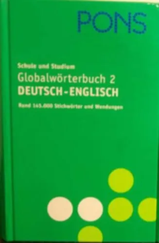 Azonnali szállítás Pons Globalwörterbuch 2 (Deutsch- Englisch)