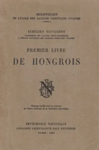 Premier Livre de Hongrois Korlátozott ajánlat