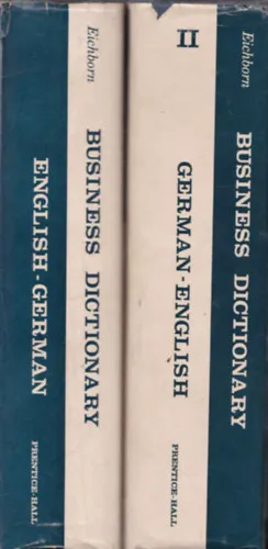Bestseller Business Dictionary I-II. (German - English, English - German)