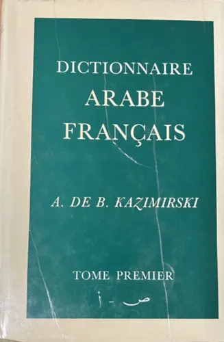 Dictionnaire Arabe-Francais I. Árcsökkenés