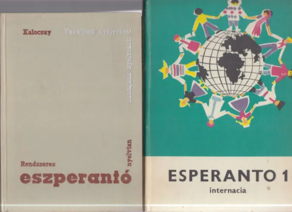2 db. eszperantó nyelvkönyv (Rendszeres eszperantó nyelvtan (Tanuljunk nyelveket!) + Esparanto I.) Expressz szállítás