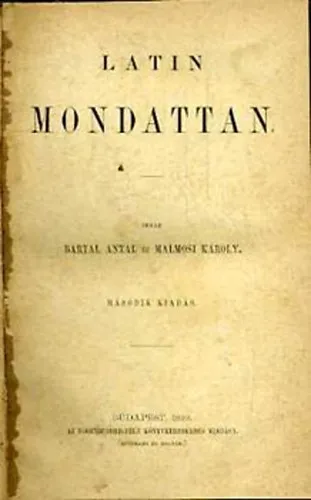 Latin mondattan Olcsó