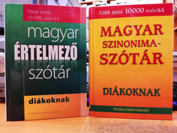 Alacsony ár Magyar értelmező szótár diákoknak + Magyar szinonimaszótár diákoknak (2 kötet)