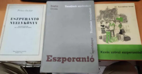 Eszperantó nyelvkönyv (Magántanulók és tanfolyamok számára); Eszperantó nyelvkönyv (Tanuljunk myelveket!); Kevés szóval eszperantóul (3 kötet) Biztonságos vásárlás