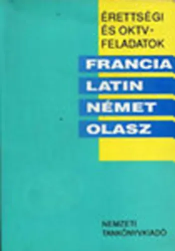 Exkluzív ajánlat Érettségi és OKTV feladatok francia, latin, német, olasz 1991/92 és 1992/93