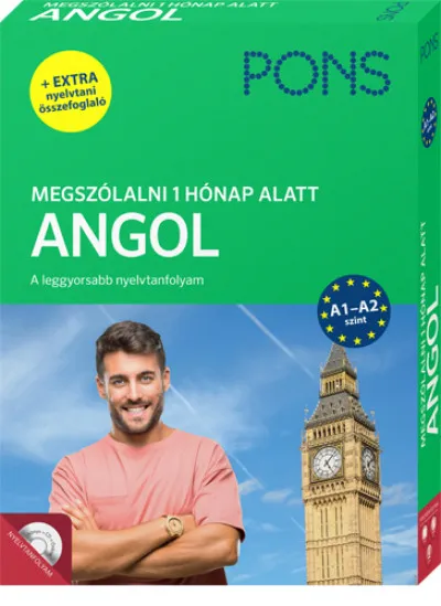 Szuper akció PONS Megszólalni 1 hónap alatt - Angol (könyv + CD+online) - A leggyorsabb nyelvtanfolyam + Extra nyelvtani összefoglaló