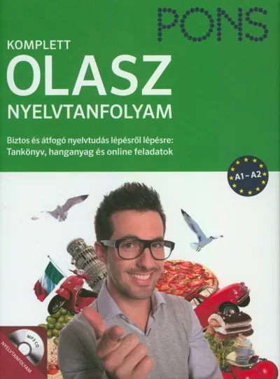Pons Komplett Olasz Nyelvtanfolyam A1-A2 - Tankönyv, hanganyag és online feladatok Olcsóbb