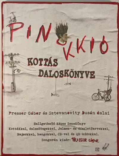 Pinokkió kottás daloskönyve + CD Prémium