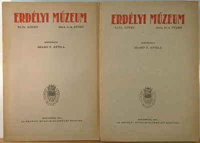 Erdélyi Múzeum XLIX. kötet 1944. 1-4. füzet (teljes évf.) Csak ma
